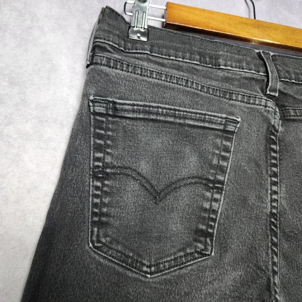 Levis 510 Skinny Fit Jeans Mens 32 to 34x30 Faded Black Denim‎ Pants